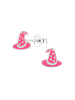 Alexander York Ohrstecker HEXENHUT in 925 Sterling Silber, 2-tlg. in pink