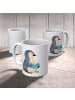 Mr. & Mrs. Panda Kaffeebecher Pinguin Buch ohne Spruch in Weiß