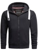 Alessandro Salvarini Jacke Alessandro Salvarini Herren Hoodie AS314 in Schwarz
