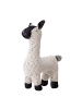 Bloomingville mini Kuscheltier Lama in Weiß | Schwarz