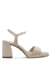 Tamaris Plateau Sandaletten in Beige