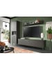 ebuy24 Vitrinenschrank Linea Grau 58 x 37 cm