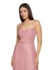 Vera Mont Abendkleid im Glitzer-Look in Rosé/Silver