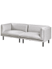 Beliani 3-Sitzer Sofa VORGOD in Grau - (W) 221 x (H) 76 x (L) 84 cm