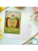 Mr. & Mrs. Panda Postkarte Igel Liebe Design ohne Spruch in Weiß
