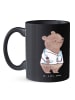 Mr. & Mrs. Panda Becher Arzt Herz ohne Spruch in Schwarz