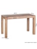 FineBuy Esstisch in Braun / Akazie / 120x60x76