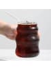ZOHA Glas Bubble Getränkebecher 2er Set Cocktail- 550 ml in Transparent
