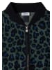 Cecil Blouson mit Tunnelzug und Leo-Muster in Dried Olive Green