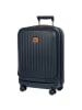 BRIC`s Taormina - 4-Rollen-Kabinentrolley mit Vortasche 55 cm erw. USB (creme) in blau