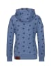 naketano Sweat Kapuzenjacke Brazzo 20 Blue Melange Dog Print