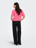 JDY Gestricktes T-Shirt in Pink Carnation