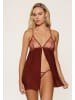 Linga Dore Linga Dore Babydoll & string in Port