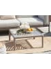 Beliani Couchtisch FERRETTI in Beige - (W) 69 x (H) 32 x (L) 69 cm