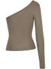 Urban Classics Urban Classics Damen Ladies Asymmetric Longsleeve in olive