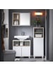 SoBuy Hochschrank in Mattweiß - (W) 30 x (H) 105 x (L) 35 cm