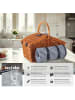 tectake Weiden-Picknickbox für 4, 46 x 30 x 43,5 cm, Kühlfach und Decke