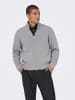 ONLY & SONS Strickjacke in Medium Grey Melange