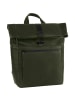 Leonhard Heyden Den Haag Rucksack Leder 40 cm Laptopfach in oliv