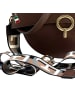 Florence Florence Umhängetasche, Citytasche Leder dunkelbraun ca. 30cm