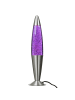 Licht-Erlebnisse Lavalampe EEK G in Glitter (Violett) Transparent Silber