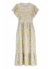 Hessnatur Hessnatur Print Jersey Kleid Midi Relaxed aus reiner Bio-Baumwolle in perlblau