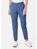 GOLDNER Sportive Hose Anna aus trageangenehmen Satin in schieferblau