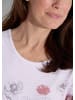 GOLDNER Kurzgröße:  Shirt Shirt in weiß / grau / rot / gemustert