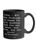Mr. & Mrs. Panda Becher Spruch Arzt Probleme Lösen mit Spruch in Schwarz