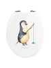 Mr. & Mrs. Panda Toilettenbrille Pinguin Angler ohne Spruch in Weiß