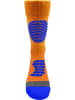 normani 3 Paar Sportsocken mit Schienbein- und Fußrückenpolster in Orange/Blau