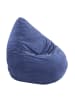 Linke Licardo Gemütliches großes Sitzkissen Chillkissen Sitzsack in blau