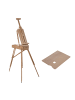 relaxdays Staffelei in Natur - (B)70 x (H)180 x (T)93 cm