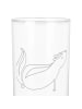 Mr. & Mrs. Panda Wasserglas Stinktier Yoga mit Spruch in Transparent