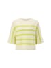 Rich & Royal Crew NK Stripes Cropped in Urban Lime