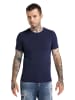 Carlo Colucci T-Shirt Cavallar in Navy