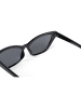 styleBREAKER Cateye Sonnenbrille in Schwarz / Grau getönt