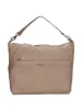 Mandarina Duck Mellow Leather Hobo - Schultertasche 33 cm (nero) in warm taupe