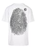 Mister Tee Mister Tee Herren Fingerprint Oversize Tee in white