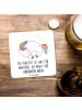 Mr. & Mrs. Panda Bierdeckel Einhorn Nacht mit Spruch in Weiß