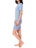 NORMANN Pflegeoverall kurzarm Reissverschluss - 56107 in blau