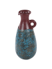 Beliani Dekovase VELIA in Blau/Braun - (W) 23 x (H) 40 x (L) 23 cm