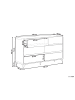 Beliani Kommode COWELL in Braun - (W) 140 x (H) 85 x (L) 40 cm