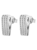 Adeliás Damen Ohrringe – Ohrstecker aus 925 Silber in silber