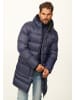 SOULSTAR Parka - mit Kapuze als Winterjacke - Langer Steppmantel in Navy