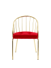 Kayoom Stuhl Palma in rot - gold