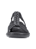 rieker Outdoorsandalen in schwarz/black