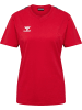 Hummel T-Shirt "Hmlauthentic Co T-Shirt S/S Woman" in Rot