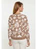 Usha Damen Pullover in TAUPE WOLLWEISS