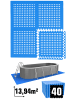 eyepower Poolunterlage Blue Lagoon 40 tlg. in blau